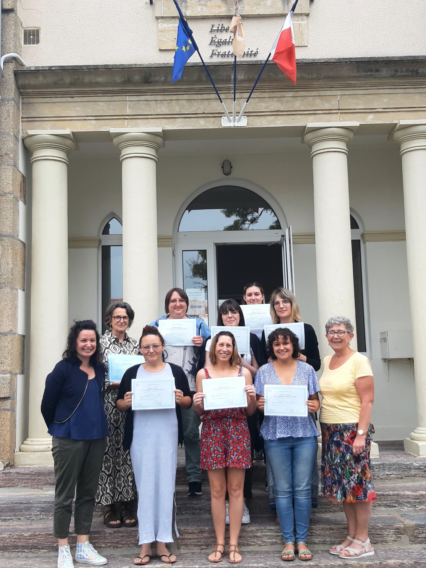 Fin de formation et remise de diplôme pour les professionnels